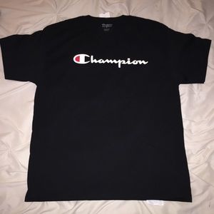 Black champion tee